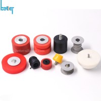 Over-Molded Silicone/Rubber/EPDM/NBR/PU Bumper Pads with Metal Screws