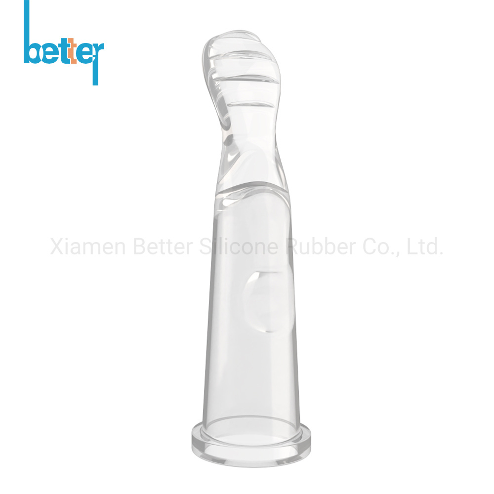 Clear LSR Silicone Baby Infant Tongue Scraper Cleaner